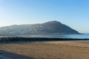Minehead beach and bay